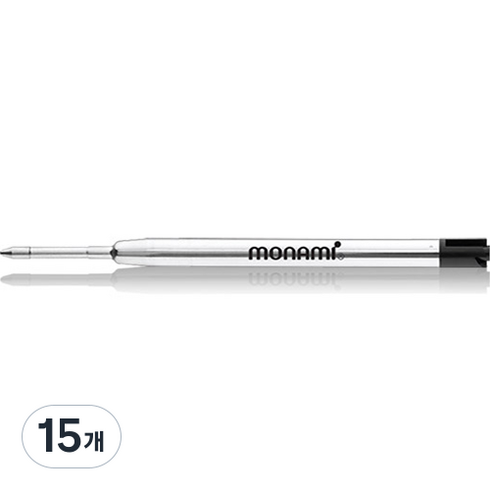 모나미 FX 4000 볼펜심 0.7mm, 블랙, 15개