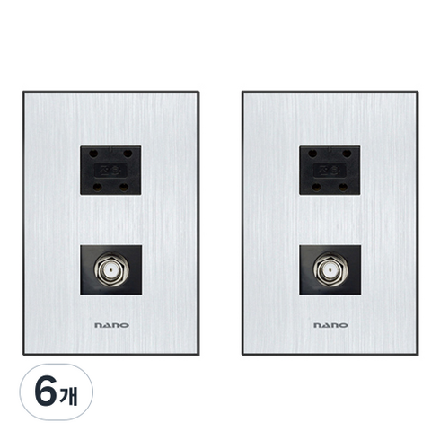 나노전기 아트2 블랙 + CATV1방, 6개