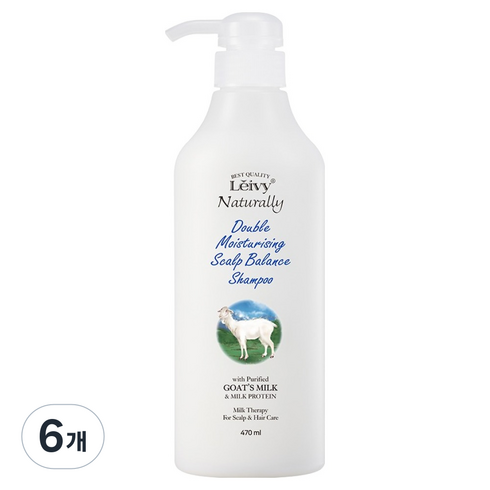 레이비 산양유 두피 밸런싱 샴푸, 470ml, 6개