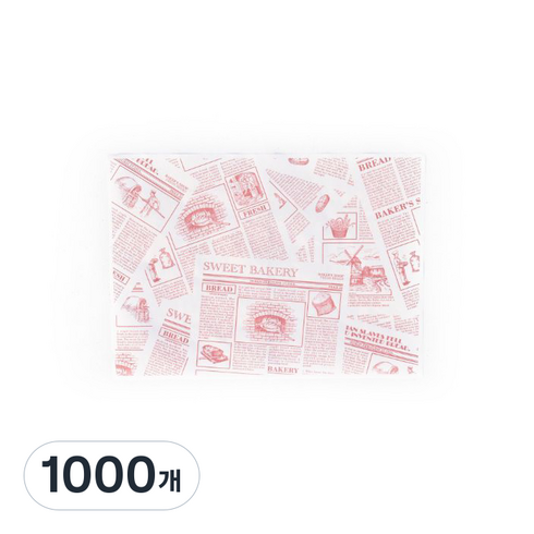 생지굿즈 베이킹 코팅유산지 스위트 베이커리 WP02, 1개입, 1000개