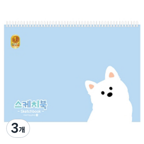 모닝글로리 3000 초등 스케치북 A 랜덤발송, 346 x 247 mm, 26매, 3개