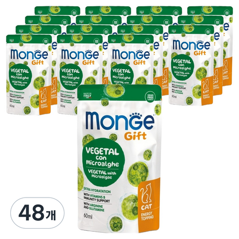 몬지 고양이 기프트 뉴클레오타이드 면역 케어16p, 60ml, 종합영양제, 48개