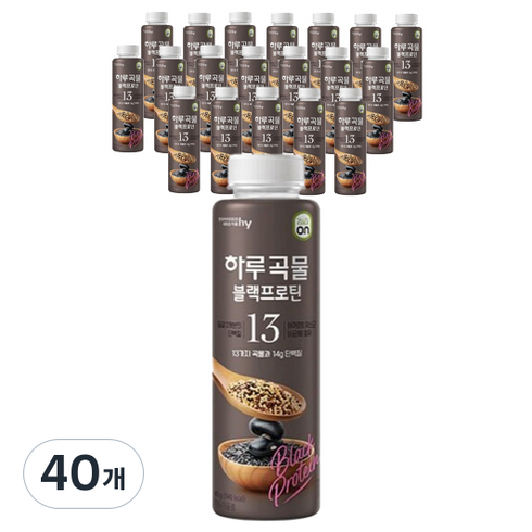 eatson 하루곡물 블랙프로틴, 40g, 40개