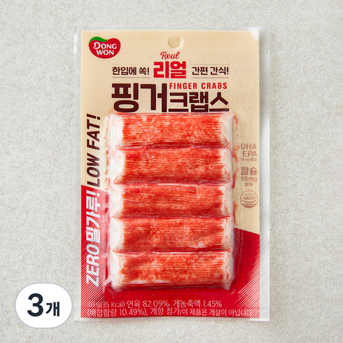 동원 핑거크랩스, 40g, 3개