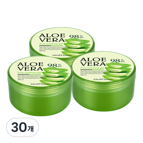 메디플라워 알로에베라 프레쉬 수딩젤, 300ml, 30개
