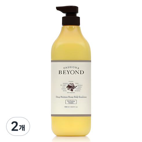비욘드 딥모이스처 바디에멀전 허니, 1L, 2개