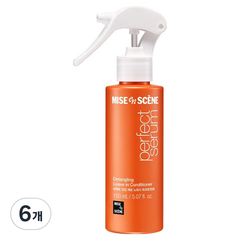 미쟝센 퍼펙트 엉킴제로 노워시 트리트먼트 헤어에센스, 150ml, 6개