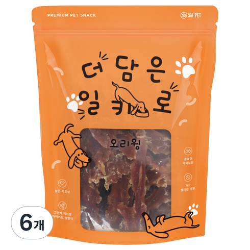 반려동물 더담은 오리윙 수제간식, 6개, 더담은 일키로-오리 윙(1kg), 1kg