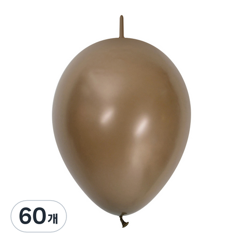 셈퍼텍스 링커 풍선 30cm, 커피, 60개