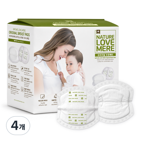 네이쳐러브메레 오리지널 수유패드, 102개입, 4개