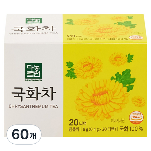 다농원 국화차 티백, 400mg, 20개입, 60개