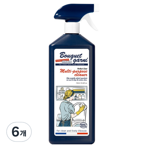 부케가르니 퍼펙트 클리어 다목적 세정제, 750ml, 6개