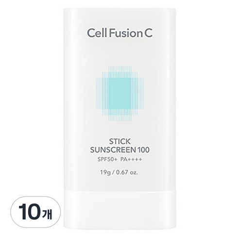 셀퓨전씨 스틱 썬스크린 100 SPF50+ PA++++, 19g, 10개