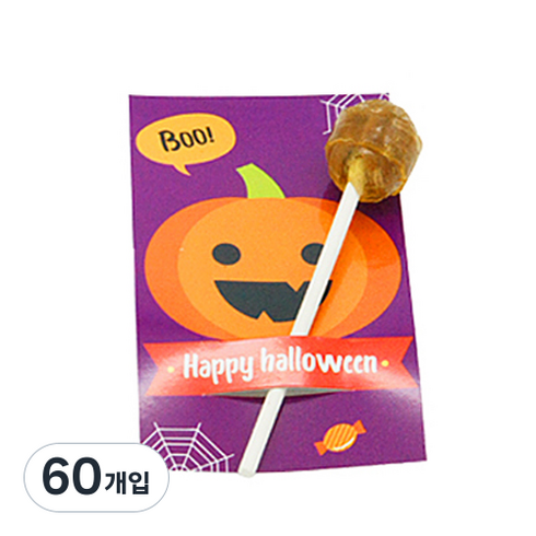 도나앤데코 할로윈 사탕홀더 BOO호박 보라 30p, 혼합 색상, 60개입