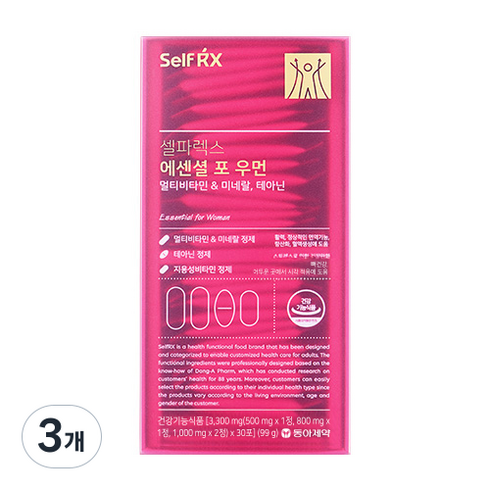 셀파렉스 에센셜 포 우먼, 99g, 3개