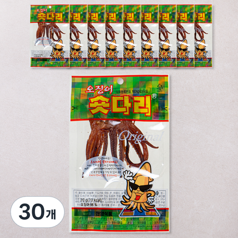 한양식품 숏다리, 20g, 30개