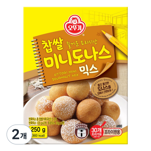 오뚜기 찹쌀 미니도나스 믹스, 250g, 2개