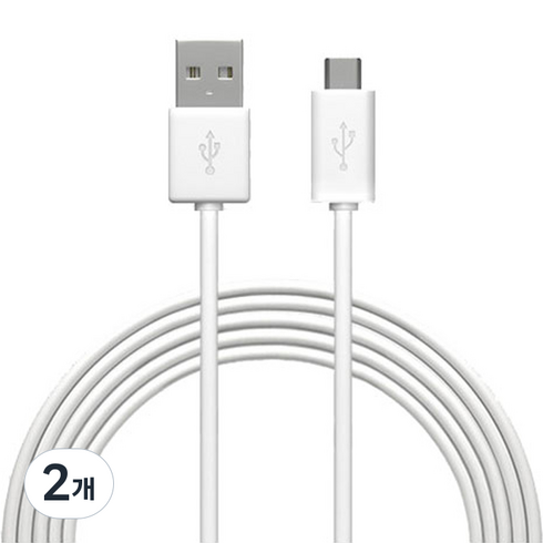 헤이홈 홈카메라 C-type USB 케이블 GKN-PC001-TYPEC3M, 2개, 3m