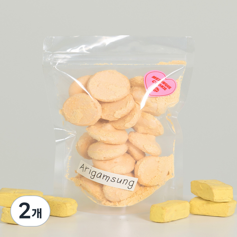 아리감성 인절미 머랭쿠키 지퍼팩형, 2개, 42g