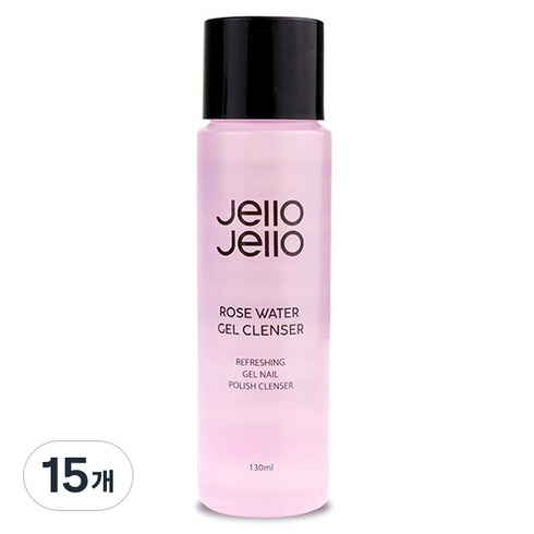 젤로젤로 로즈워터 젤네일 클렌저, 130ml, 15개