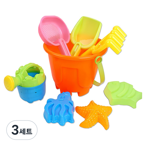 양동이 모래놀이 세트, 랜덤 발송, 3세트