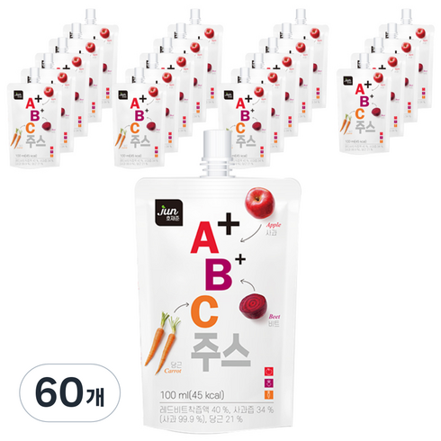 호재준 A+B+C 혼합주스, 100ml, 60개