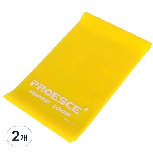 프로이스 라텍스 근력밴드, 옐로우, 2개