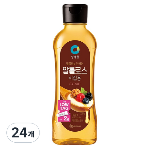 청정원 알룰로스 시럽용, 500g, 24개