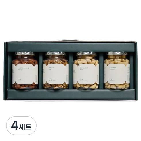 착한습관 베스트 견과 4종 선물세트 790g, 4세트