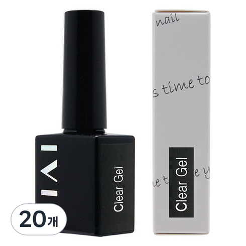 아이빛 베러톤 젤네일 클리어젤, 20개, 10ml