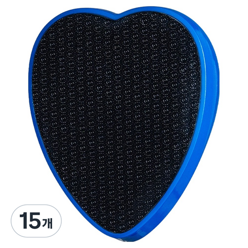 크블랑스 예쁜 하트 발각질 제거기 블루 72 x 90 mm, 15개, 100g