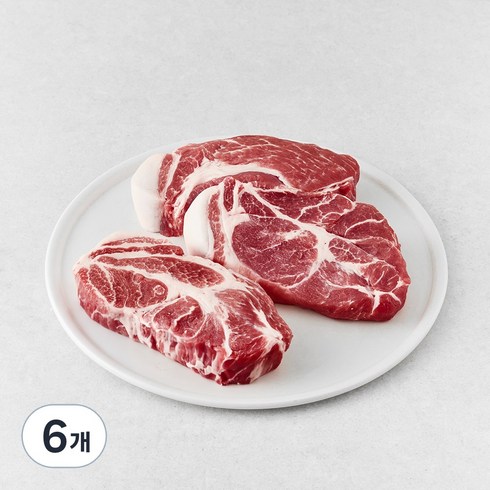 대패킹 보리먹인 돼지 캐나다산 통목심 에어프라이어용 (냉장), 1kg, 6개