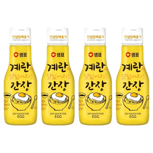 샘표 계란이 맛있어지는 간장, 200ml, 4개