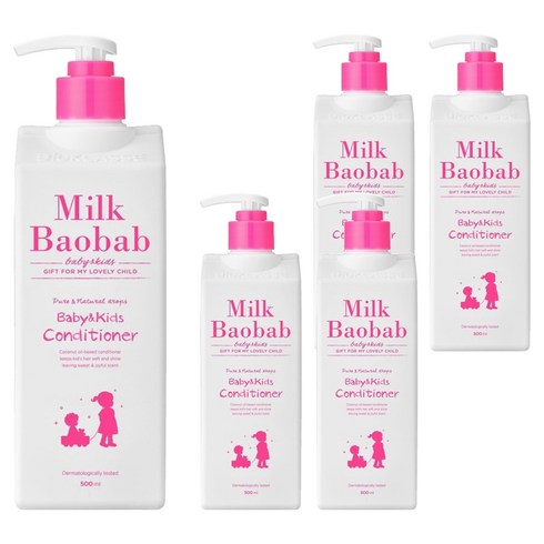 밀크바오밥 베이비 앤 키즈 컨디셔너, 500ml, 5개
