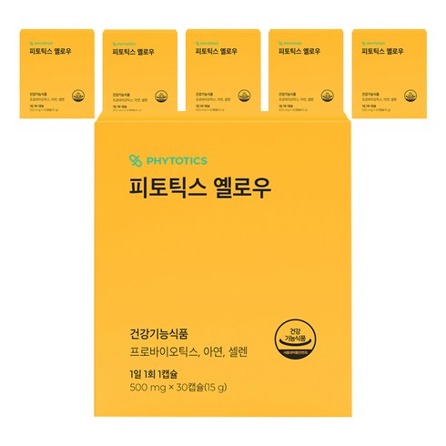 피토틱스 옐로우 유산균, 30정, 6개