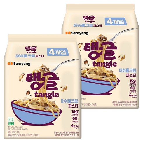 tangle 머쉬룸 크림파스타 105g, 8개