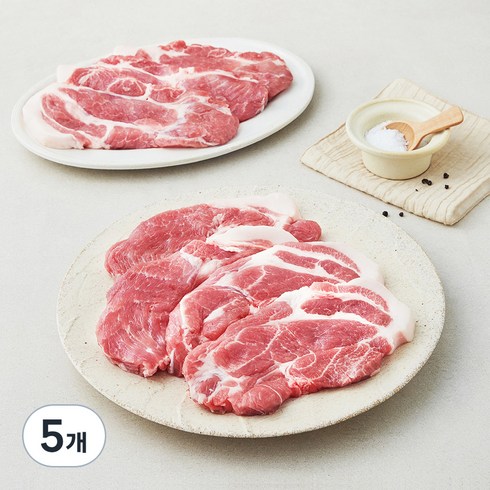 하이포크 한돈 목심 구이용 (냉장), 1kg, 5팩