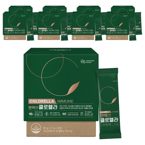 대상웰라이프 정품 면역엔 클로렐라 30p, 81g, 9개