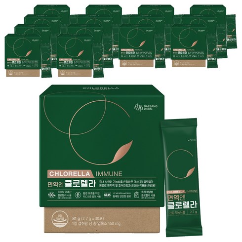 대상웰라이프 정품 면역엔 클로렐라 30p, 81g, 15개