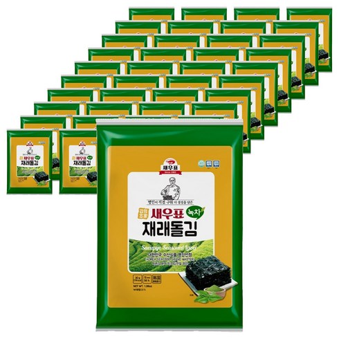 새우표 녹차재래 돌김, 30g, 40개