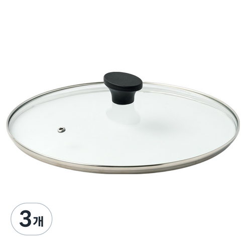모던하우스 다용도 냄비프라이팬 유리뚜껑, 3개, 28cm