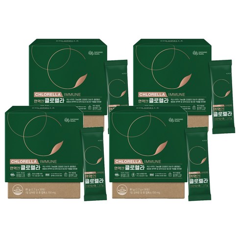 대상웰라이프 정품 면역엔 클로렐라 30p, 81g, 4개