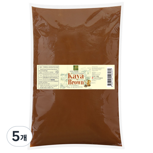 카야하우스 프리미엄 카야잼 브라운, 2.5kg, 5개