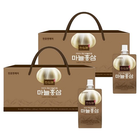 천심본 마늘의 힘 마늘홍삼즙 30p, 2.4L, 2개