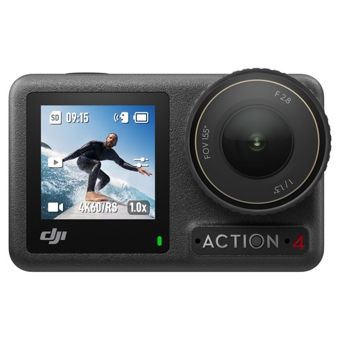 DJI Osmo Action 4 에센셜 콤보 액션캠, AC003, 블랙