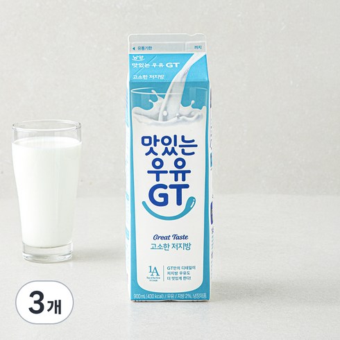 남양유업 맛있는우유GT 고소한 저지방우유, 900ml, 3개