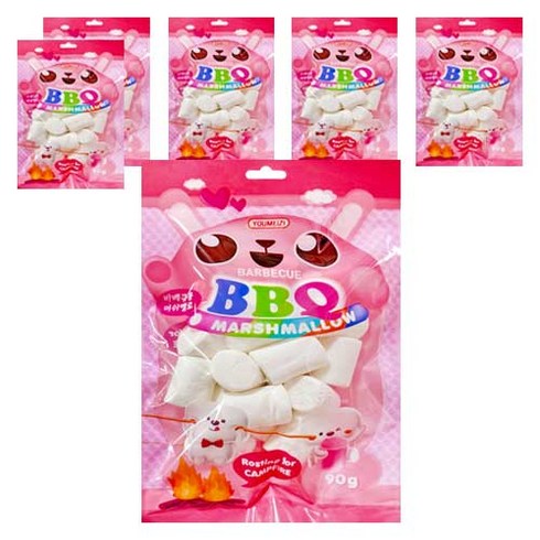 BBQ 바베큐용 머쉬멜로, 90g, 6개