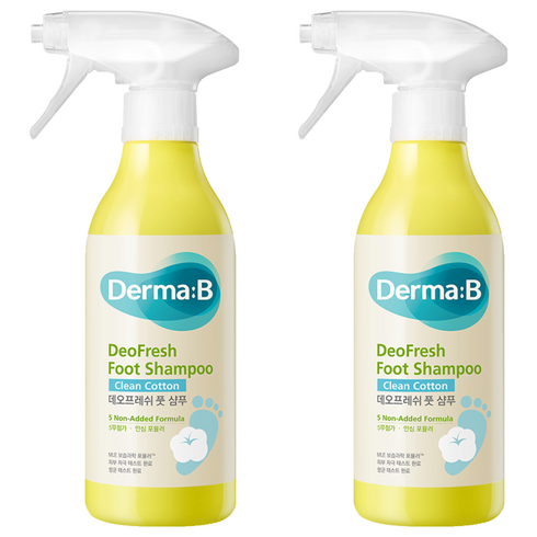더마비 데오프레쉬 풋 샴푸 클린코튼향, 1개입, 2개, 400ml