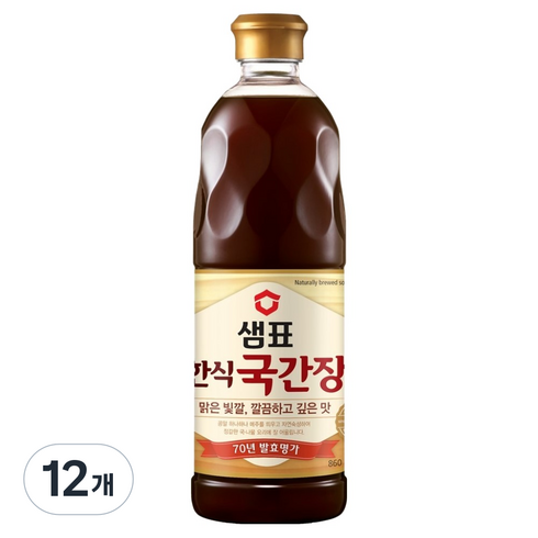 샘표 한식국간장, 860ml, 12개