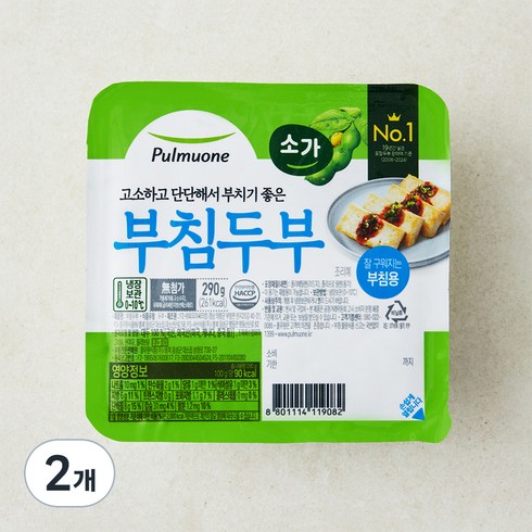 풀무원 소가 부침두부, 290g, 2개